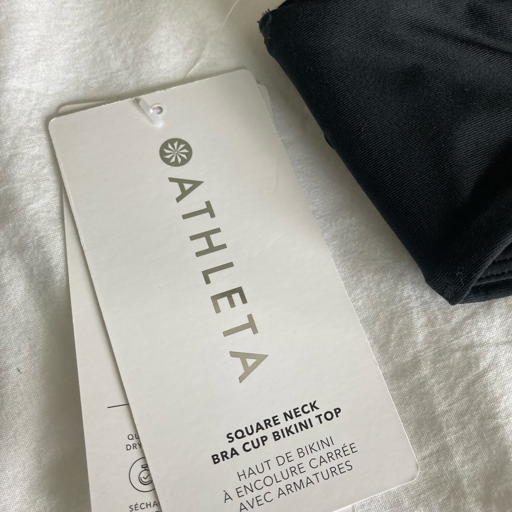 ATHLETA Square Neck Bra Cup Bikini Top Sizes S/M & L/XL NWT - Picture 5 of 6